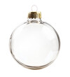 © Rawpixel.com - PNG Elegant clear glass Christmas ornament