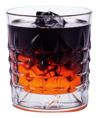 Poster - Whiskey glass with ice cubes