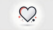 © Riteek - a minimalist icon of a heart with a comment bubble, symbolizing engagement and interaction, on a white background.