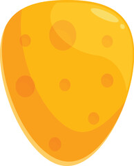 Poster - Big piece of yellow cheese with holes is lying and waiting to be eaten