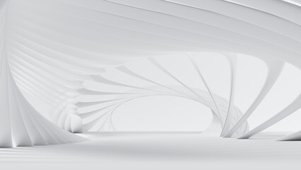 Wall Mural - abstract futuristic empty floor and room sci-fi corridor with light for showcase,room,interior,displ