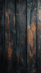 Sticker - Dark wooden planks background