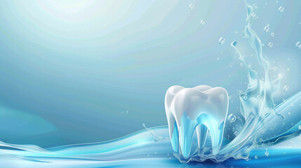 Wall Mural - amazing dental care background