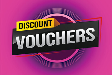 Wall Mural - discount voucher vouchers special offer poster banner graphic design icon logo sign symbol social media website coupon advertising store shop online, website, landing page

