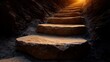 © Kittipong - A series of steps carved into a mountain path symbolizing the journey of growth and achievement
