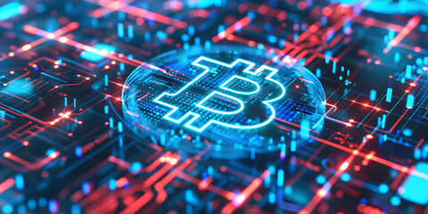 Wall Mural - Bitcoin background crypto currency background bitcoin banner crypto currency banner crypto banner bitcoin wallpaper bitcoin poster image