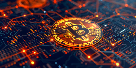 Wall Mural - Bitcoin background crypto currency background bitcoin banner crypto currency banner crypto banner bitcoin wallpaper bitcoin poster image