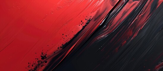 Leinwandbilder - Abstract background with a red and black color gradient featuring a grainy texture effect suitable for copy space image