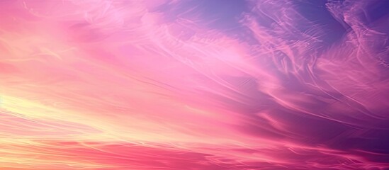 Poster - Vivid gradient colors paint the sunset sky creating a unique sky texture forming an abstract nature background with copy space image