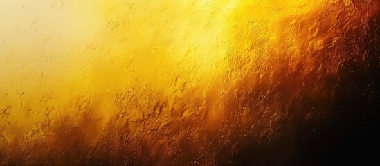 Leinwandbilder - Abstract background with a grainy dark yellow color gradient featuring a noise texture effect ideal for overlay and copy space image