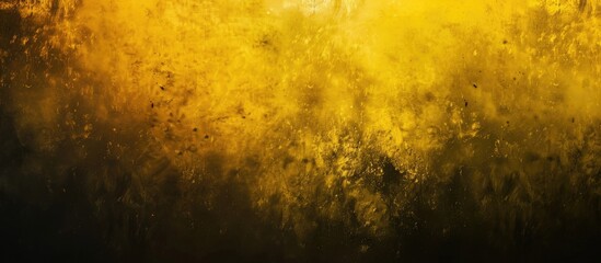Leinwandbilder - Abstract background with a grainy dark yellow color gradient featuring a noise texture effect ideal for overlay and copy space image