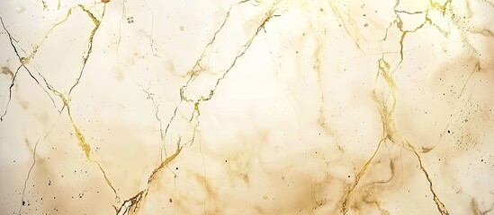 Poster - vintage beige marble background with elegant gold veins perfect for adding text with copy space imag