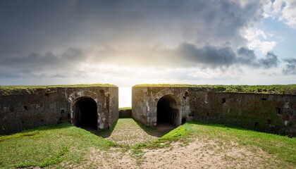 Sticker - embrasures on a military fort