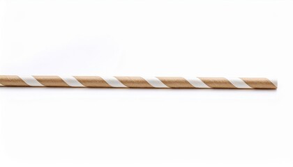 Wall Mural - paper drinking straw isolated on white background