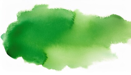 Canvas Print - green watercolor stain texture element for design