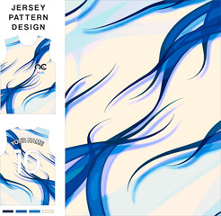 Wall Mural - Abstract wave concept vector jersey pattern template for printing or sublimation sports uniforms football volleyball basketball e-sports cycling and fishing Free Vector.