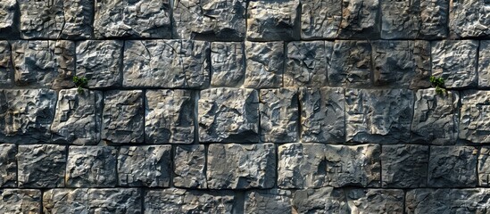 Wall Mural - Granite stone walls providing a textured background with copy space image