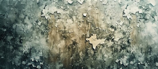 Aufkleber - Vintage colored weathered cement wall background with ample copy space image