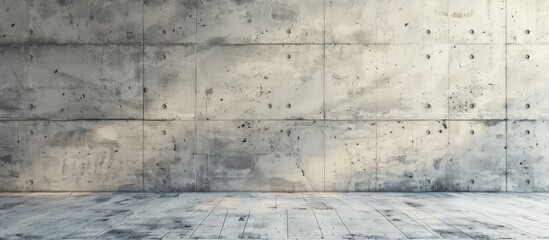 Poster - HD image showcasing a high quality cement wall with ample copy space image