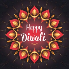 Poster - Free Photo Happy diwali indian hindu festival image, generated ai