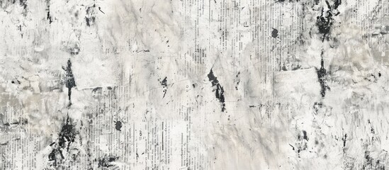 Aufkleber - Grunge white newspaper background with textured pattern and copy space image for cover design or overlay text