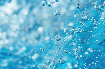 Wall Mural - Air bubbles in water