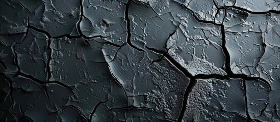 Aufkleber - Crackled surface backdrop for design with a blank area for content Ideal for a website header. Creative banner. Copyspace image