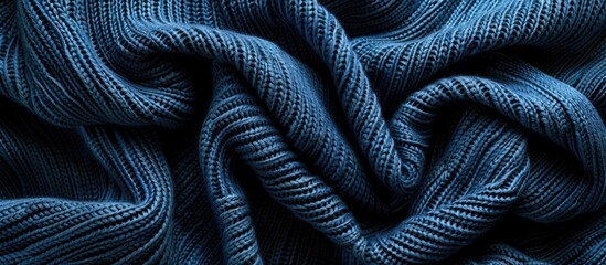 Aufkleber - Background with folds showcasing the texture of a stylish knitted fabric ideal for copy space image
