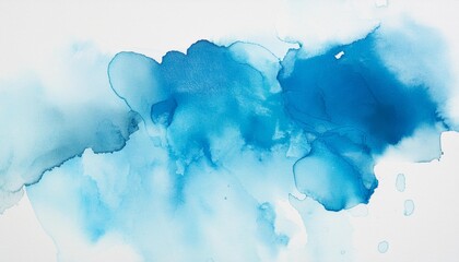 Canvas Print - abstract blue watercolor texture background