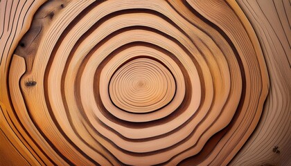 Canvas Print - abstract wooden texture with circular indentations generative ai illustration