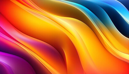 Canvas Print - colorful gradient graphic background wallpaper