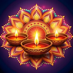 Poster - Free Photo Happy diwali indian hindu festival image, generated ai