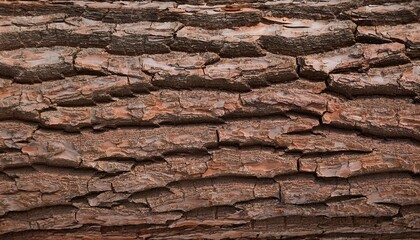 Canvas Print - bark of a tree brown wood texture