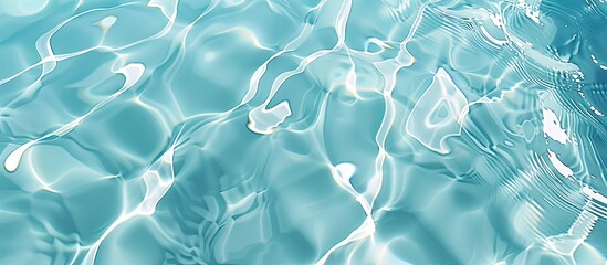 Leinwandbilder - Blue swimming pool background with copy space image