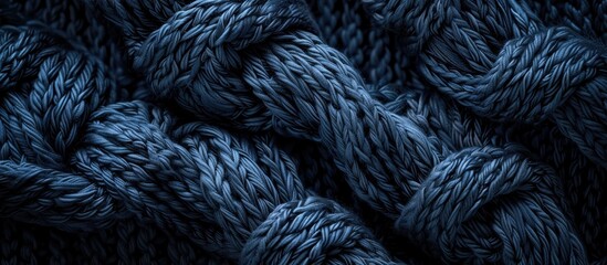 Aufkleber - Stylish knitted fabric texture as a backdrop for copy space image