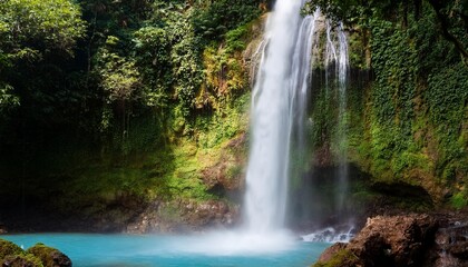 Sticker - montezuma waterfall details in nature of costa rica