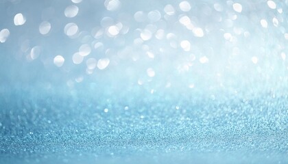Wall Mural - beautiful shiny glitter background with bokeh in the style of pastel light blue colour