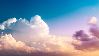 Poster - summer colors sky and clouds