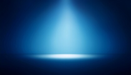 Wall Mural - low light spot in centre of dark blue background ai graphic