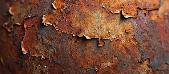 Aufkleber - A rusty weathered plate textured with corrosion creates a striking image for presentation backgrounds. Creative banner. Copyspace image