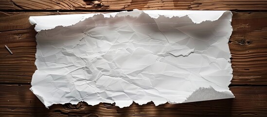 Poster - Final exam words displayed on torn white paper against a brown background symbolizing the concept of a final exam with available copy space image