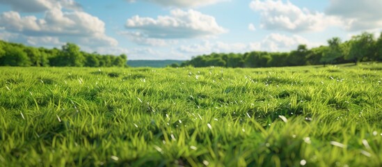 Leinwandbilder - Grassy field ideal for photos and videos with copy space image available
