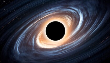 Wall Mural - black hole in space