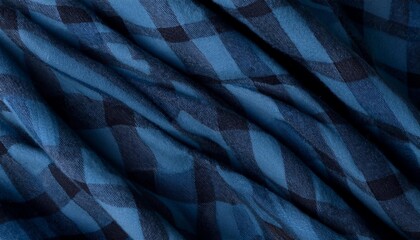 dark blue checkered plaid wool fabric texture