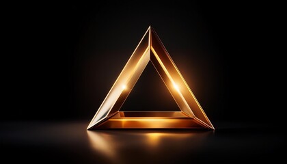 Poster - triangle on black background wallpaper