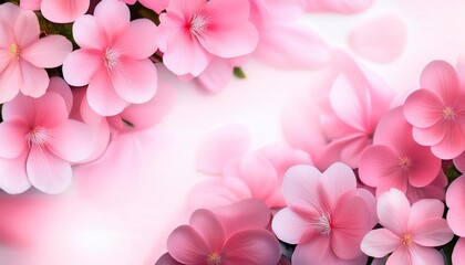 Wall Mural - background with pink flowers