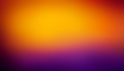 Sticker - colorful blurred purple and orange background with abstract smooth texture gradient and dark border with yellow center in dramatic bold and bright ccolors