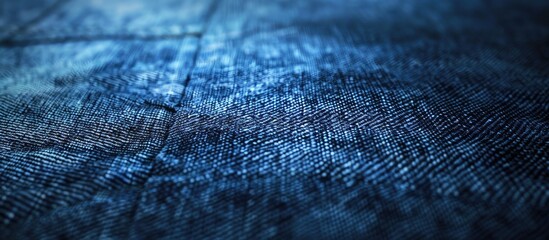 Aufkleber - Close up shot of a blue denim background with copy space image