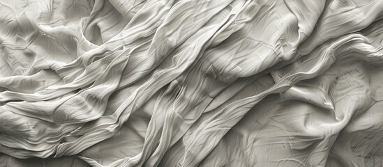 Poster - Old wrinkled cloth showing endurance despite being dull on the surface making it perfect for a copy space image