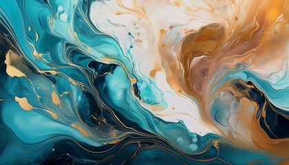 Wall Mural - Abstract Fluid Paintings